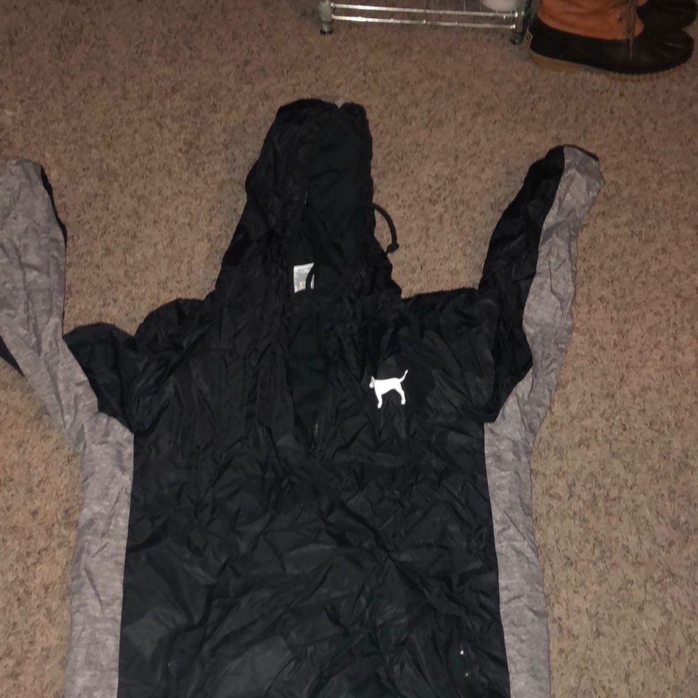 Pink wide break/ rain jacket